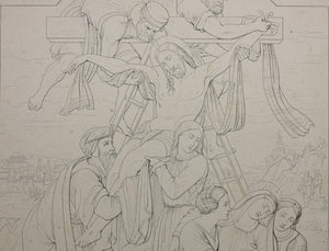 Imanuel-Heinrich Lengerich, after. Dietrich Wilhelm Lindau, after.  Altarpiece of the St. Jacobi Church in Szczecin. Engraving by Ferdinand Ruscheweyh. 1820 - 1846 (?)