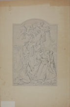 Load image into Gallery viewer, Imanuel-Heinrich Lengerich, after. Dietrich Wilhelm Lindau, after.  Altarpiece of the St. Jacobi Church in Szczecin. Engraving by Ferdinand Ruscheweyh. 1820 - 1846 (?)

