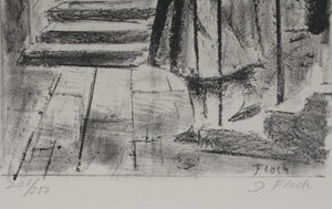 Joseph Floch. Doorway. Lithograph. Mid-20th century.