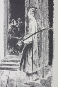Joseph Floch. Doorway. Lithograph. Mid-20th century.