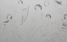Load image into Gallery viewer, Girolamo da Cotignola, after. [Francesco Rosaspina, after]. The Virgin Mary with the Christ Child, St. John the Baptist, St. Francis of Assisi and St. Bernardino of Siena. Etching in the early intermediate state, artist&#39;s proof by Antonio Marchi. 1830.
