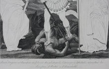 Load image into Gallery viewer, Girolamo da Cotignola, after. [Francesco Rosaspina, after]. The Virgin Mary with the Christ Child, St. John the Baptist, St. Francis of Assisi and St. Bernardino of Siena. Etching in the early intermediate state, artist&#39;s proof by Antonio Marchi. 1830.
