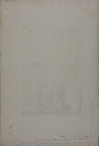 Girolamo da Cotignola, after. [Francesco Rosaspina, after]. The Virgin Mary with the Christ Child, St. John the Baptist, St. Francis of Assisi and St. Bernardino of Siena. Etching in the early intermediate state, artist's proof by Antonio Marchi. 1830.