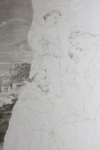 Load image into Gallery viewer, Innocenzo Da Imola, after. [Francesco Rosaspina, after]. Enthroned Madonna and Child, and saints Michael, Peter, and Benedictus. Etching in the early intermediate state, artist&#39;s proof by Antonio Marchi. 1830.
