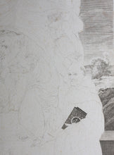 Load image into Gallery viewer, Innocenzo Da Imola, after. [Francesco Rosaspina, after]. Enthroned Madonna and Child, and saints Michael, Peter, and Benedictus. Etching in the early intermediate state, artist&#39;s proof by Antonio Marchi. 1830.
