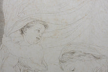 Load image into Gallery viewer, Innocenzo Da Imola, after. [Francesco Rosaspina, after]. Enthroned Madonna and Child, and saints Michael, Peter, and Benedictus. Etching in the early intermediate state, artist&#39;s proof by Antonio Marchi. 1830.
