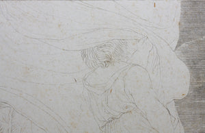Innocenzo Da Imola, after. [Francesco Rosaspina, after]. Enthroned Madonna and Child, and saints Michael, Peter, and Benedictus. Etching in the early intermediate state, artist's proof by Antonio Marchi. 1830.