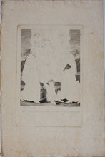 Load image into Gallery viewer, Innocenzo Da Imola, after. [Francesco Rosaspina, after]. Enthroned Madonna and Child, and saints Michael, Peter, and Benedictus. Etching in the early intermediate state, artist&#39;s proof by Antonio Marchi. 1830.
