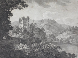 Adrian Zingg. Tharand. Etching. 1805.