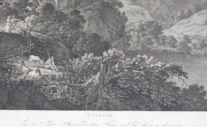 Adrian Zingg. Tharand. Etching. 1805.