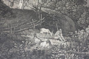 Adrian Zingg. Tharand. Etching. 1805.