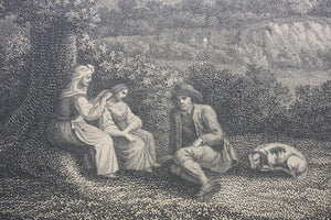Philipp Jakob Hackert, after. View of the Temples of Juno Lucina of the Concordia of Hercules and of Jupiter Olympien at Girgenti. Engraving by François Morel. 1783.