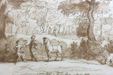 Load image into Gallery viewer, Claude Lorrain, after. Erminia and the Shepherds. Etching by Richard Earlom. 1776.
