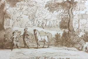 Claude Lorrain, after. Erminia and the Shepherds. Etching by Richard Earlom. 1776.