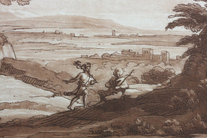 Claude Lorrain, after. Mercury and Battus. Etching by Richard Earlom. 1776.