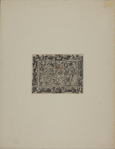 Hans Lufft, after. Daniel's Dream Map. Woodcut by Jost Amman and Virgil Solis. Late XVI C.