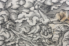 Load image into Gallery viewer, Hans Lufft, after. Daniel&#39;s Dream Map. Woodcut by Jost Amman and Virgil Solis. Late XVI C.
