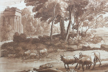 Load image into Gallery viewer, Claude Lorrain, after. Mercury and Battus. Etching by Richard Earlom. 1776.
