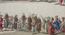 Load image into Gallery viewer, Jacques Chereau, publisher. Procession of French captives. Engraving. 1785.
