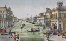 Load image into Gallery viewer, Balthasar Friedrich Leizelt. View of the Bourse Royale on the Cadiz Canal. Engraving. C. 1760.
