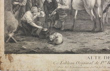 Load image into Gallery viewer, Philips Wouwerman. Alte de cavalerie. Engraving by Pierre François Beaumont. 1739.
