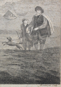 Philips Wouwerman. Alte de cavalerie. Engraving by Pierre François Beaumont. 1739.