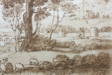 Load image into Gallery viewer, Claude Lorrain, after. Moses beholding the Burning Bush. Etching by Richard Earlom. 1776.
