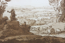 Load image into Gallery viewer, Claude Lorrain, after. Moses beholding the Burning Bush. Etching by Richard Earlom. 1776.
