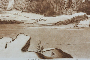 Claude Lorrain, after. A View of a mountainous and rocky Country. Etching by Richard Earlom. 1775.