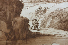 Load image into Gallery viewer, Claude Lorrain, after. A View of a mountainous and rocky Country. Etching by Richard Earlom. 1775.
