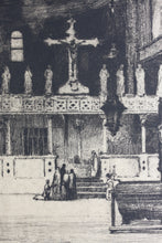 Load image into Gallery viewer, Edward Millington Synge. St Mark&#39;s; the Screen. Etching. 1905 - 1906.
