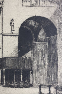 Edward Millington Synge. St Mark's; the Screen. Etching. 1905 - 1906.