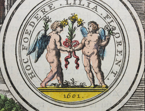 Bernard Picart. Medals of Henry IV. P. 26. Color engraving. 1724.