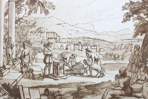 Claude Lorrain, after. Samuel anointing David King of Israel. Etching by Richard  Earlom. 1774.