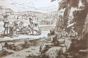Claude Lorrain, after. Samuel anointing David King of Israel. Etching by Richard  Earlom. 1774.