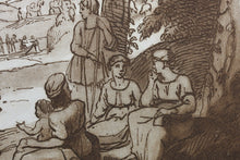 Load image into Gallery viewer, Claude Lorrain, after. Samuel anointing David King of Israel. Etching by Richard  Earlom. 1774.
