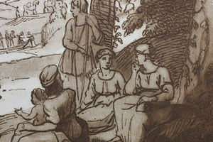 Claude Lorrain, after. Samuel anointing David King of Israel. Etching by Richard  Earlom. 1774.