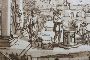 Claude Lorrain, after. Samuel anointing David King of Israel. Etching by Richard  Earlom. 1774.