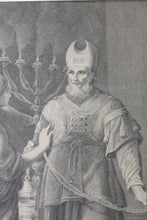 Load image into Gallery viewer, Andrea Sacchi, after. Desiderio de Angelis, after. Annunciation of Zechariah. Engraving by Pietro Leone  Bombelli .

