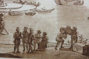 Claude Lorrain, after. Seaport with Ulysses Returning Chryseis to the Father. Etching by Richard Earlom. 1774.