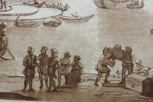 Load image into Gallery viewer, Claude Lorrain, after. Seaport with Ulysses Returning Chryseis to the Father. Etching by Richard Earlom. 1774.
