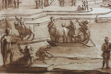 Load image into Gallery viewer, Claude Lorrain, after. Seaport with Ulysses Returning Chryseis to the Father. Etching by Richard Earlom. 1774.
