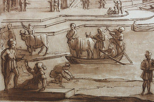 Claude Lorrain, after. Seaport with Ulysses Returning Chryseis to the Father. Etching by Richard Earlom. 1774.