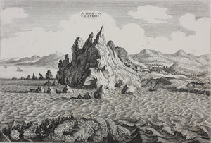 Matthäus Merian, after. Scylla et Charybdis. Etching. C. 1700.