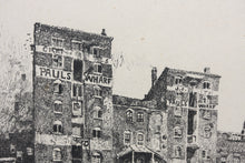 Load image into Gallery viewer, ﻿Joseph Pennell. St Paul&#39;s Wharf, London. Etching. 1884.
