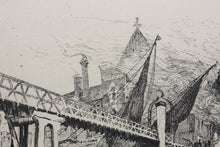 Load image into Gallery viewer, ﻿Joseph Pennell. St Paul&#39;s Wharf, London. Etching. 1884.
