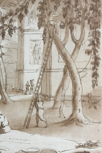 Claude Lorrain, after. The Vintage Gatherers. Etching by Richard Earlom. 1774.