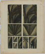 Load image into Gallery viewer, Eneas Mackenzie, after. Fragments of Ceilings. Color aquatint by John Bluck. 1812.
