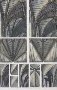 Eneas Mackenzie, after. Fragments of Ceilings. Color aquatint by John Bluck. 1812.