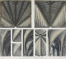 Load image into Gallery viewer, Eneas Mackenzie, after. Fragments of Ceilings. Color aquatint by John Bluck. 1812.

